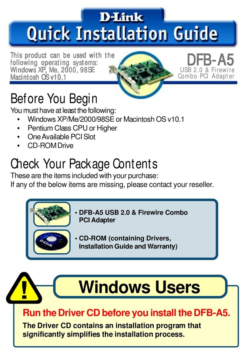 D-Link DFB-A5 User manual