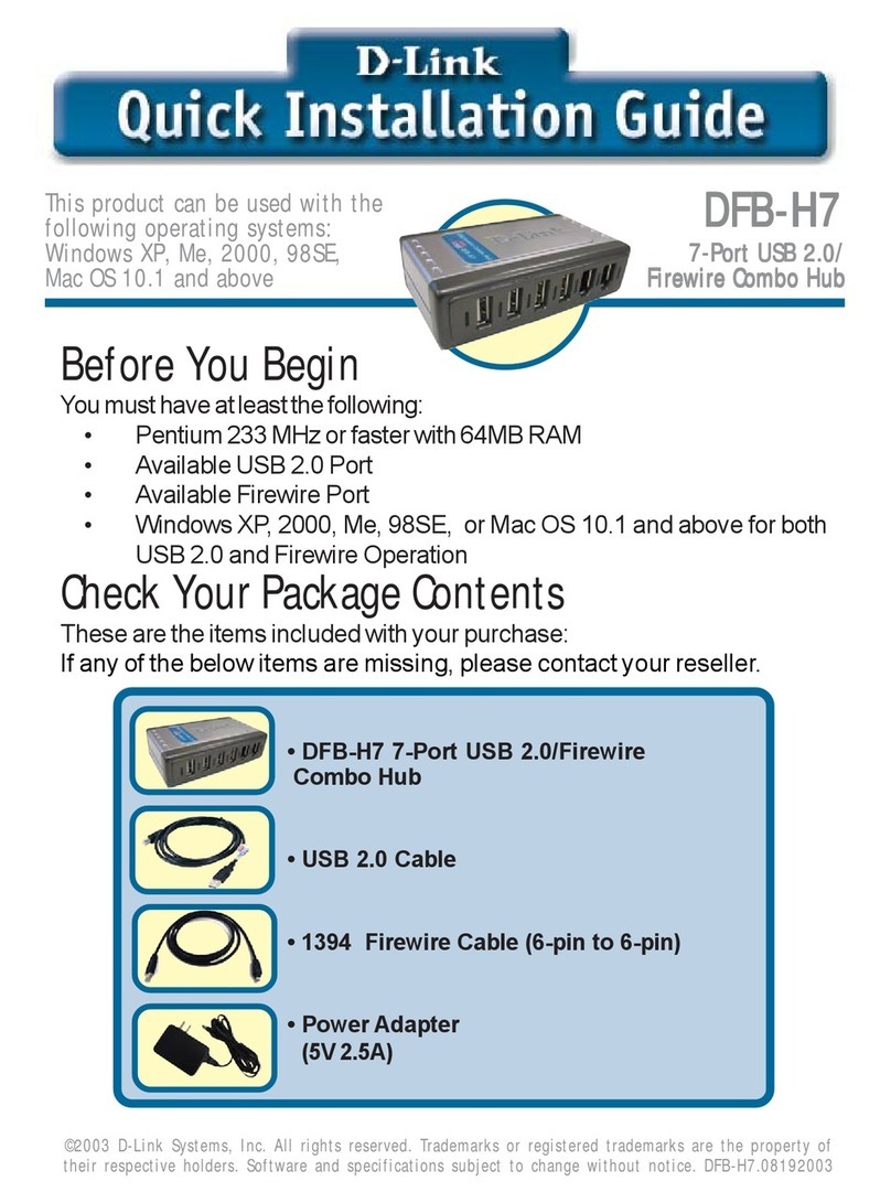 D-Link DFB-H7 User manual D-Link DFB-H7 User manual