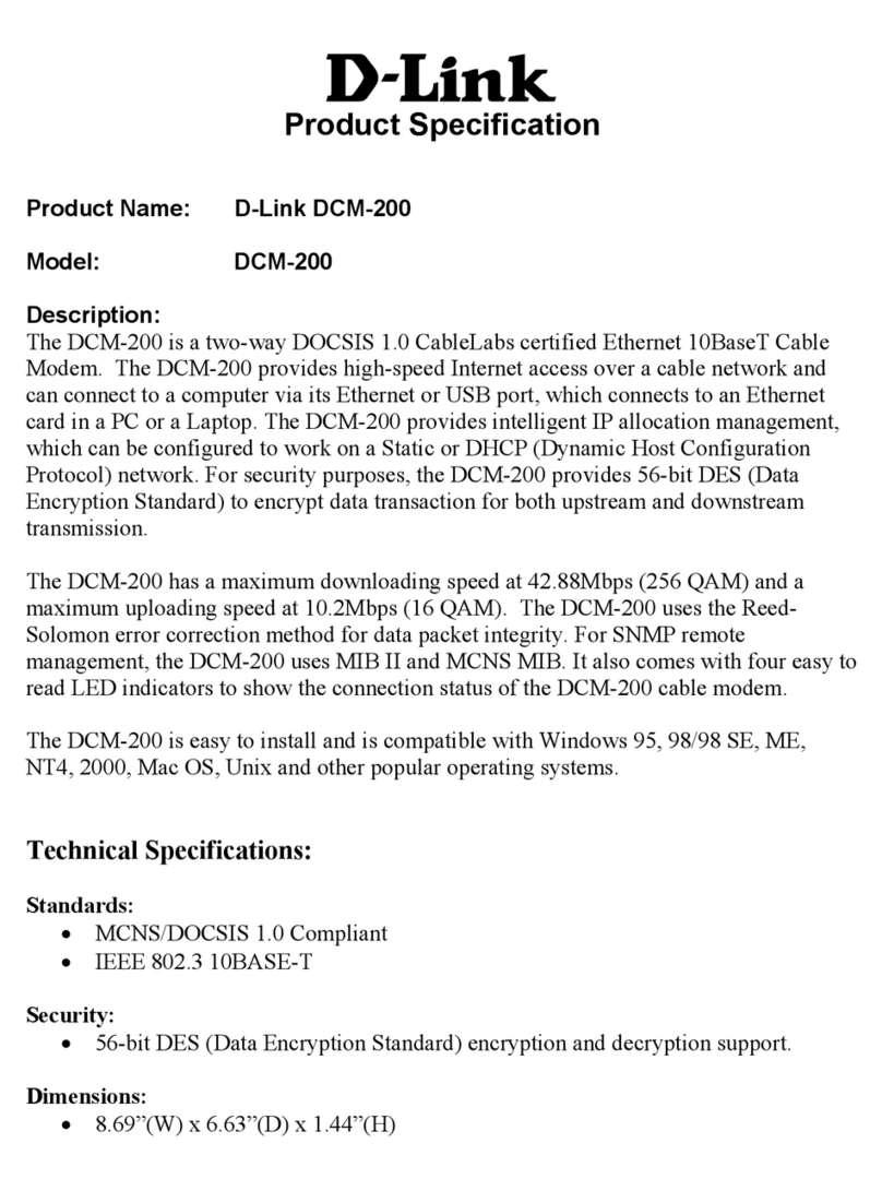 D-Link DCM-200 User manual