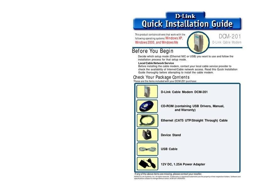 D-Link DCM-201 User manual