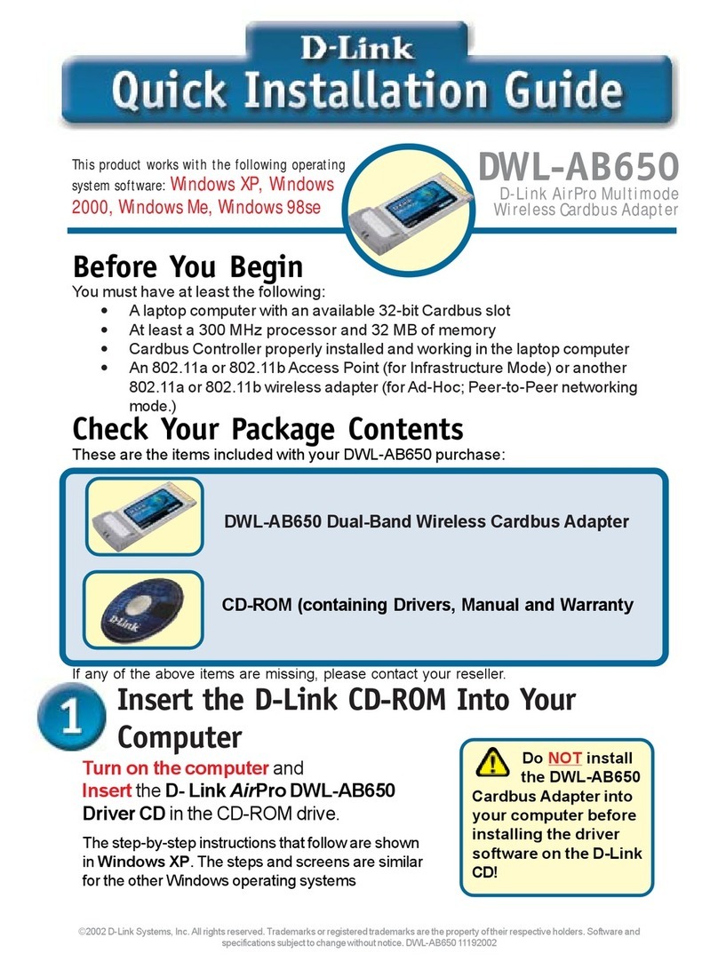 D-Link AirPro DWL-AB650 User manual