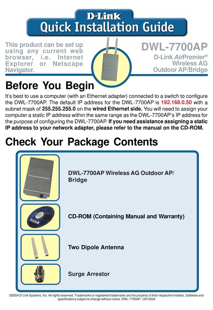 D-Link AirPremier DWL-7700AP User manual D-Link AirPremier DWL-7700AP User manual