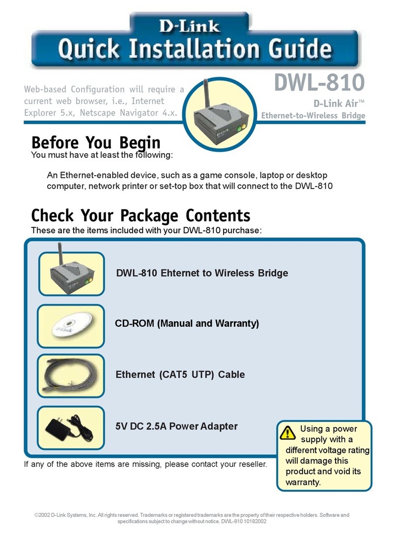 D-Link AirPlus DWL-810 User manual D-Link AirPlus DWL-810 User manual
