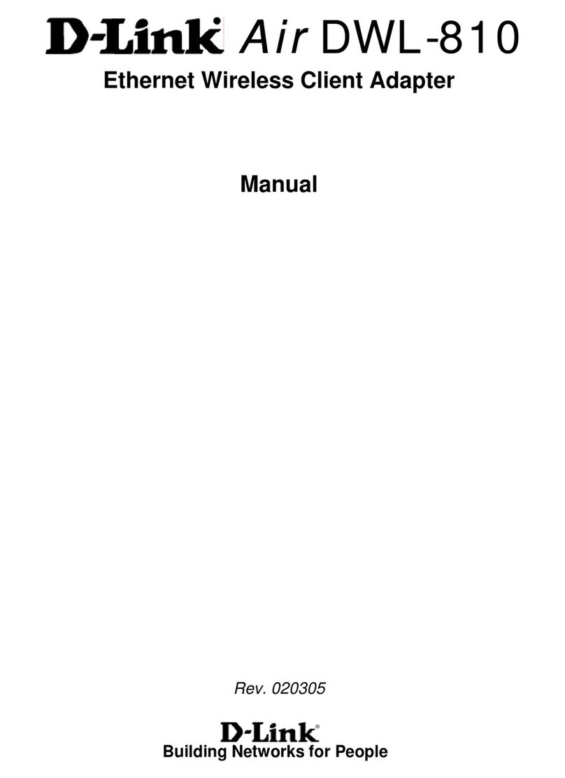 D-Link AirPlus DWL-810 User manual