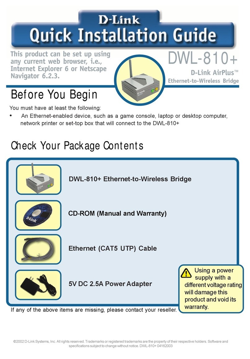 D-Link AirPlus DWL-810+ User manual D-Link AirPlus DWL-810+ User manual