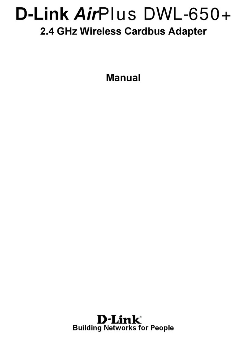 D-Link AirPlus DWL-650+ User manual D-Link AirPlus DWL-650+ User manual