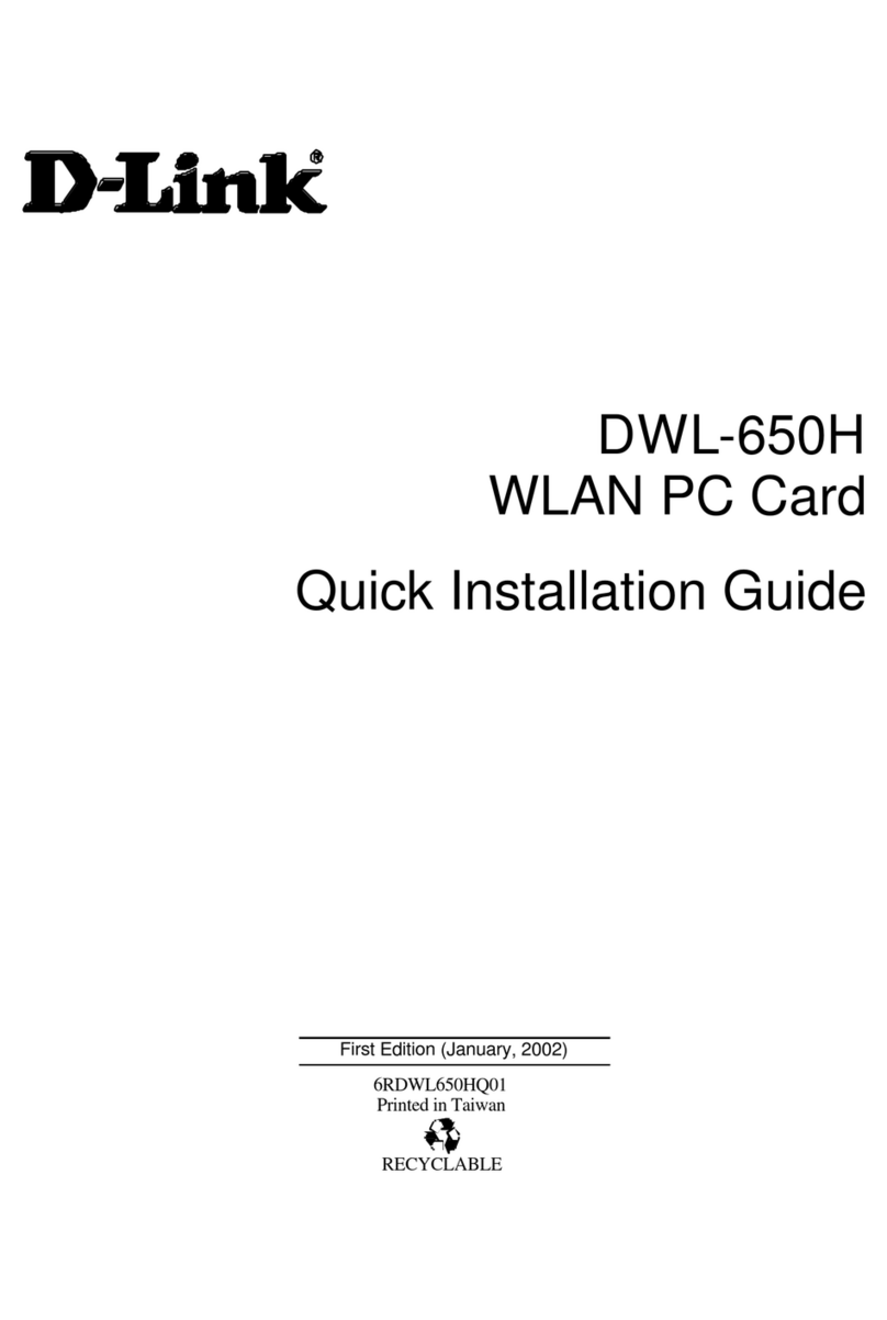 D-Link DWL-650H User manual