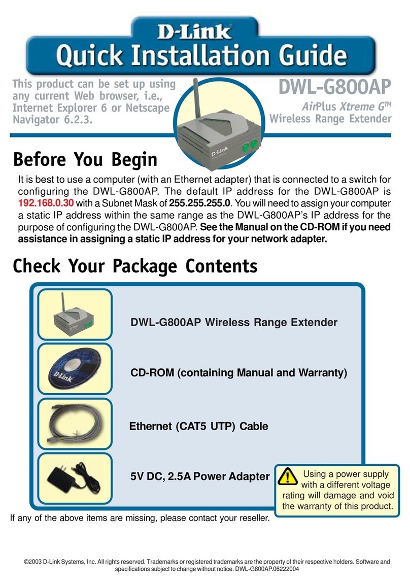 D-Link DWL-G800AP User manual D-Link DWL-G800AP User manual