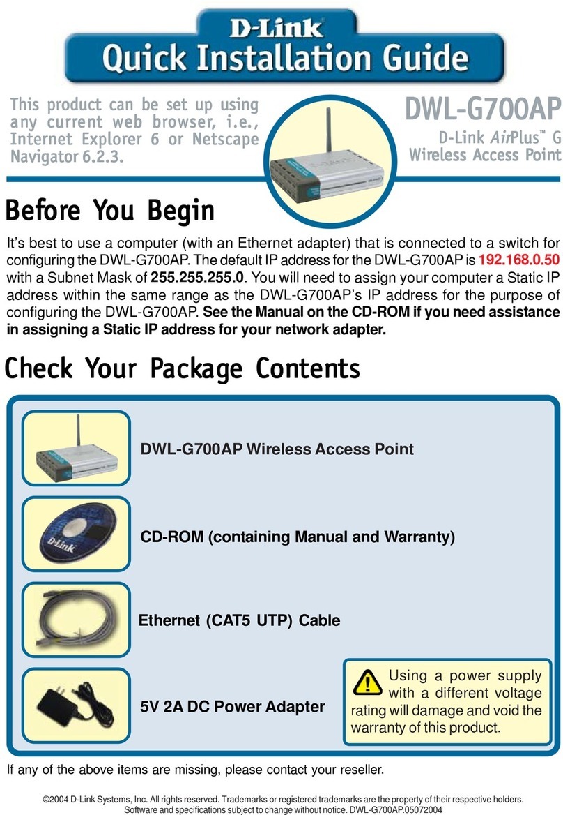 D-Link D DWL-G700AP DWL-G700AP User manual D-Link D DWL-G700AP DWL-G700AP User manual