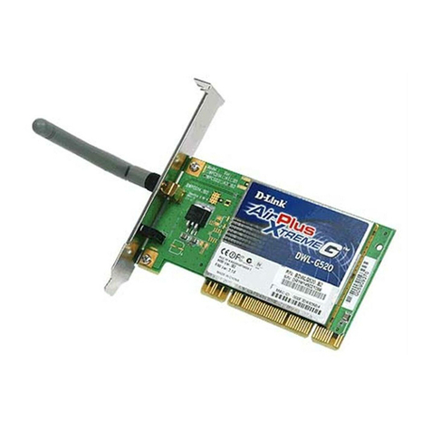 D-Link AirPlus XTREME G DWL-G520 User manual