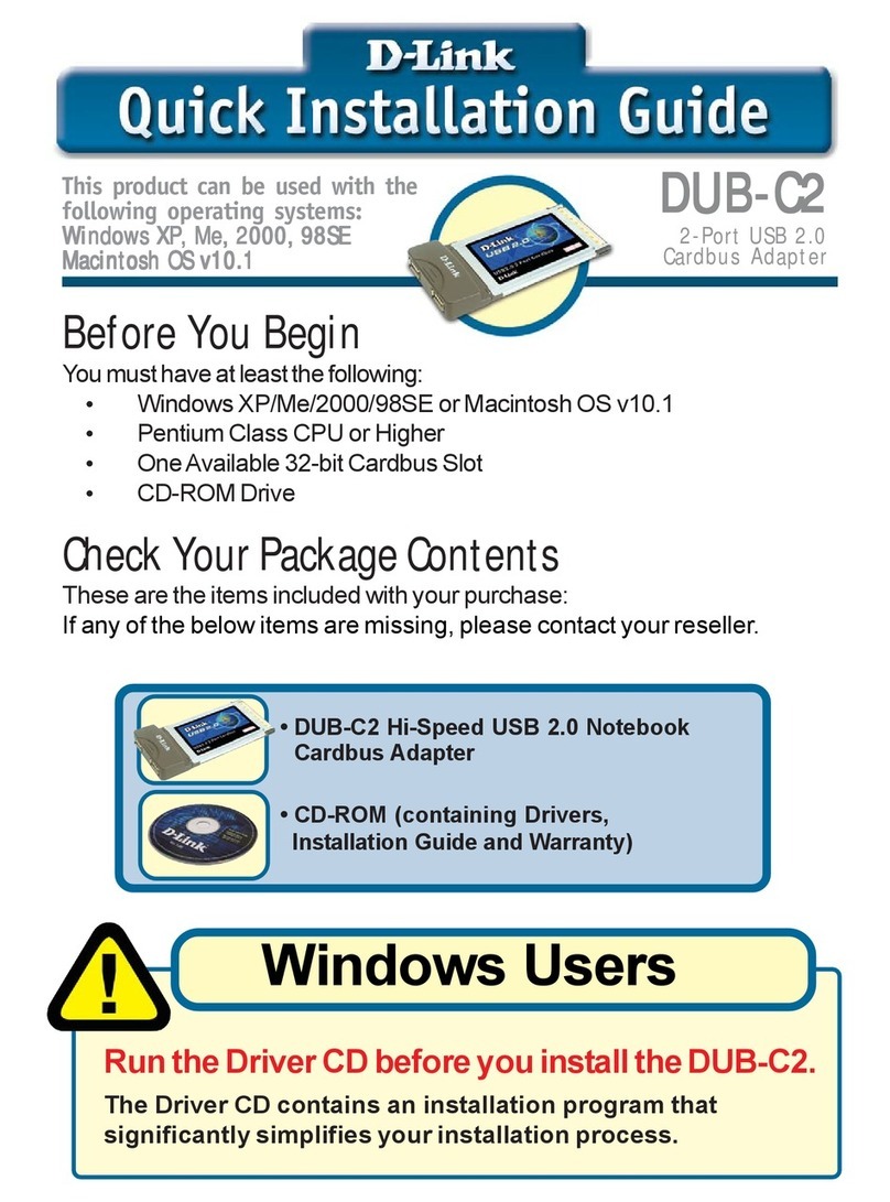D-Link DUB-C2 User manual
