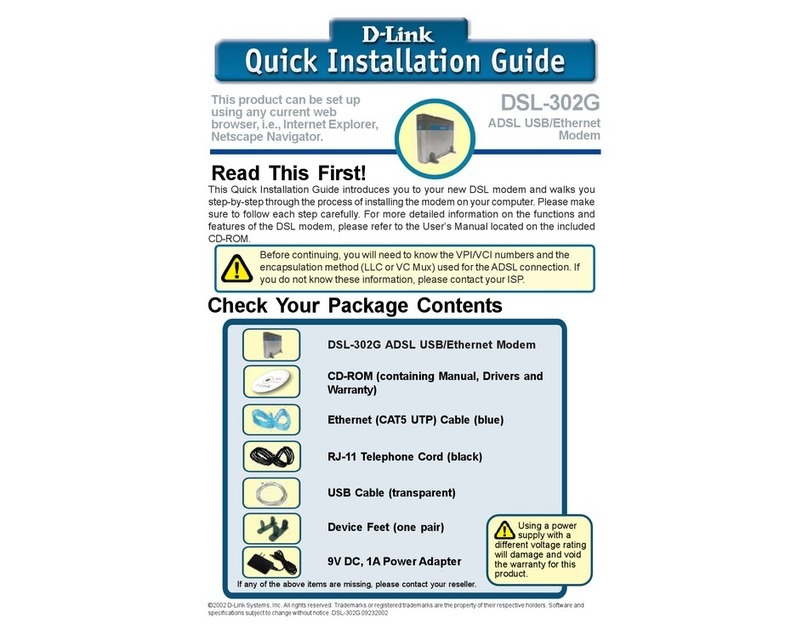 D-Link DSL-302G User manual
