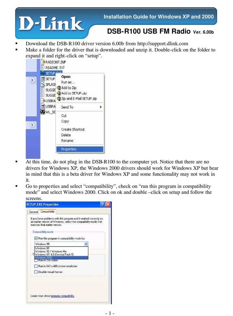 D-Link DSB-R100 User manual