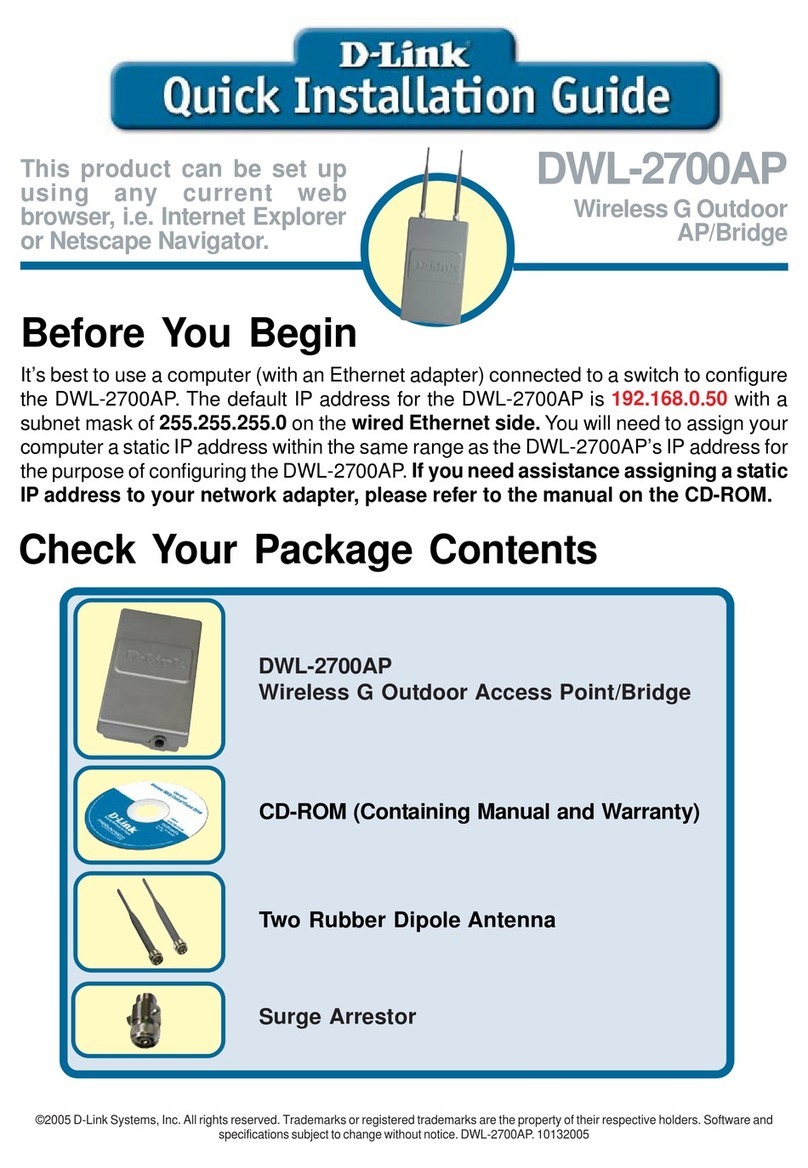 D-Link DWL-2700AP - AirPremier Outdoor Wireless Access... User manual D-Link DWL-2700AP - AirPremier Outdoor Wireless Access... User manual