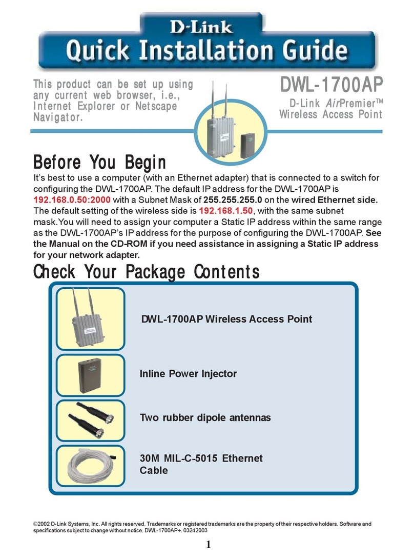 D-Link AirPremier DWL-1700AP User manual D-Link AirPremier DWL-1700AP User manual