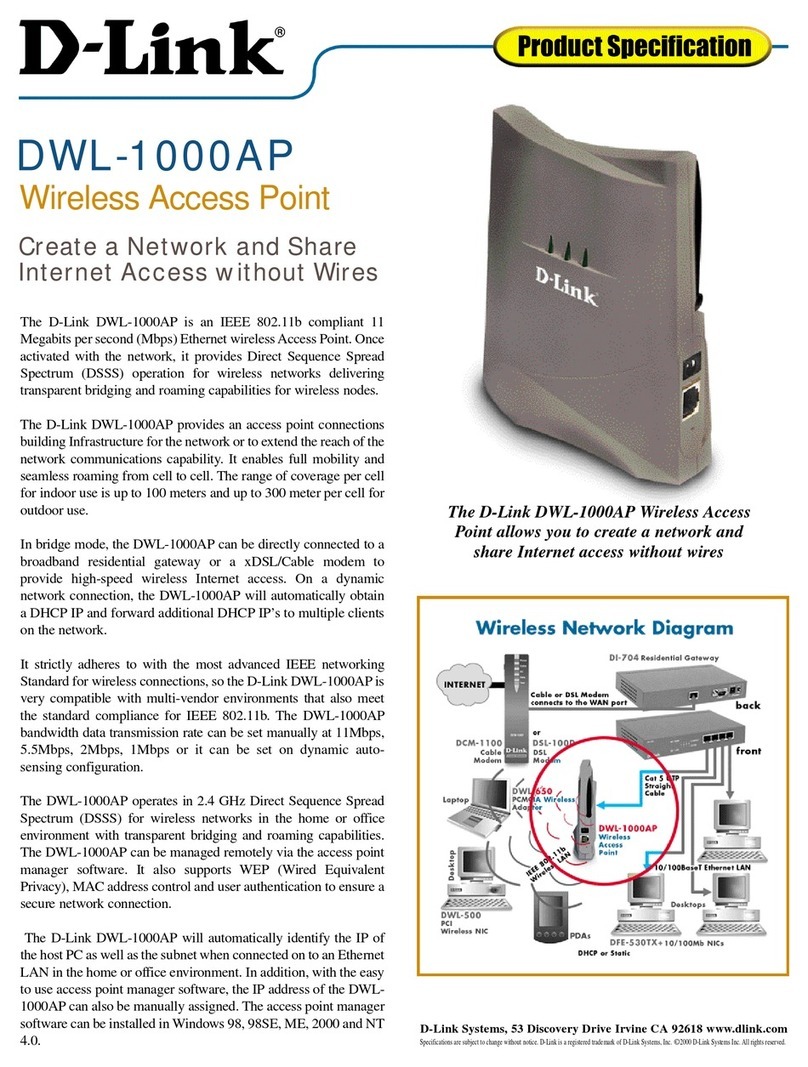 D-Link DWL-1000AP Installation instructions