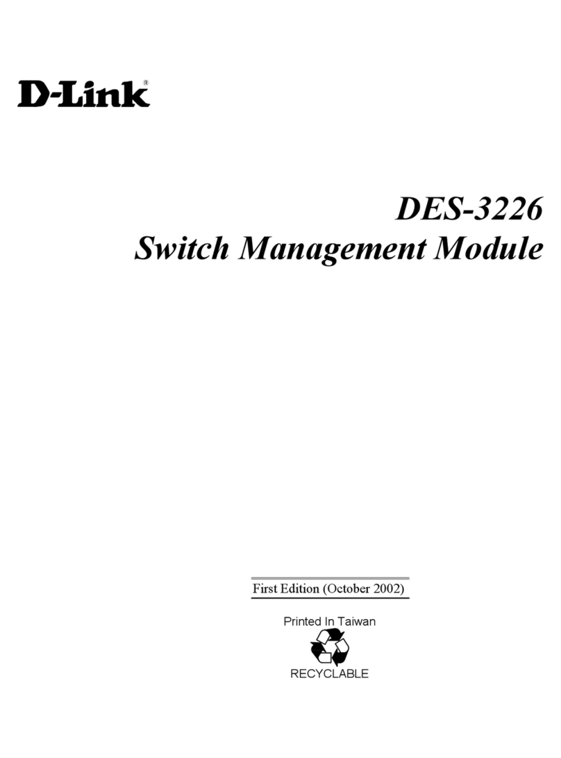 D-Link DES-3226 User manual