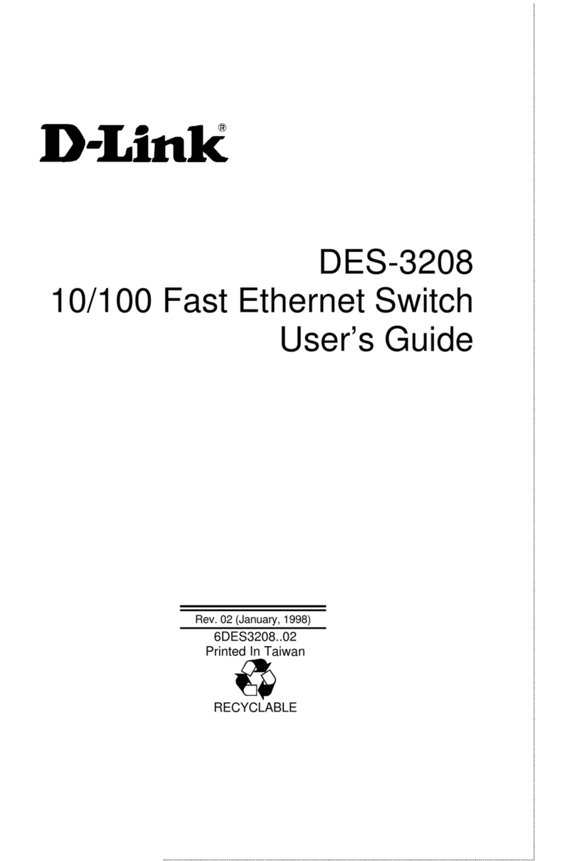 D-Link DES-3208 User manual