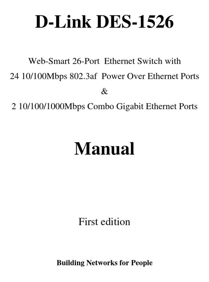 D-Link DES-1526 User manual