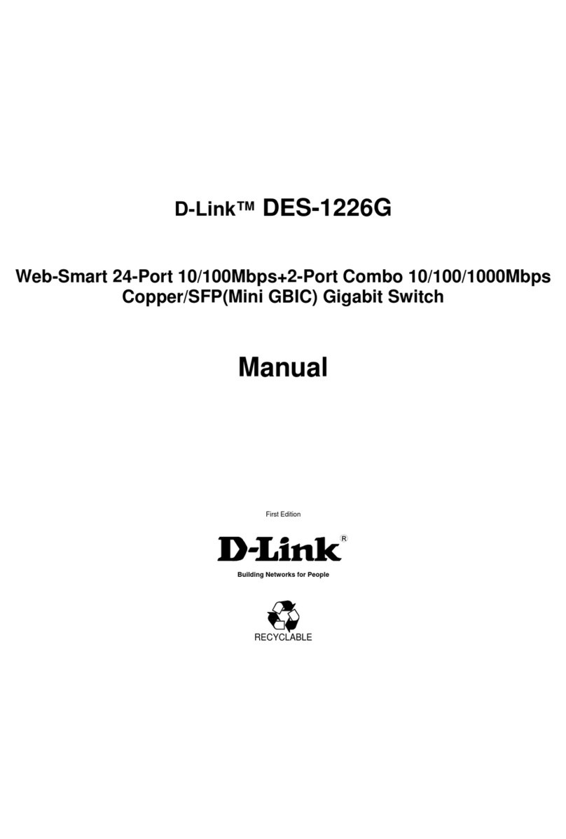 D-Link DES-1226G User manual D-Link DES-1226G User manual