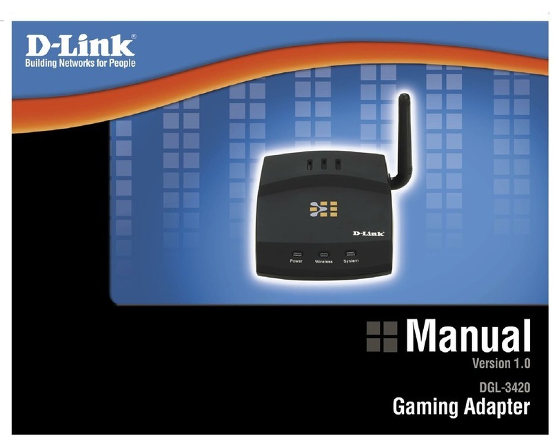 D-Link GamerLounge DGL-3420 User manual