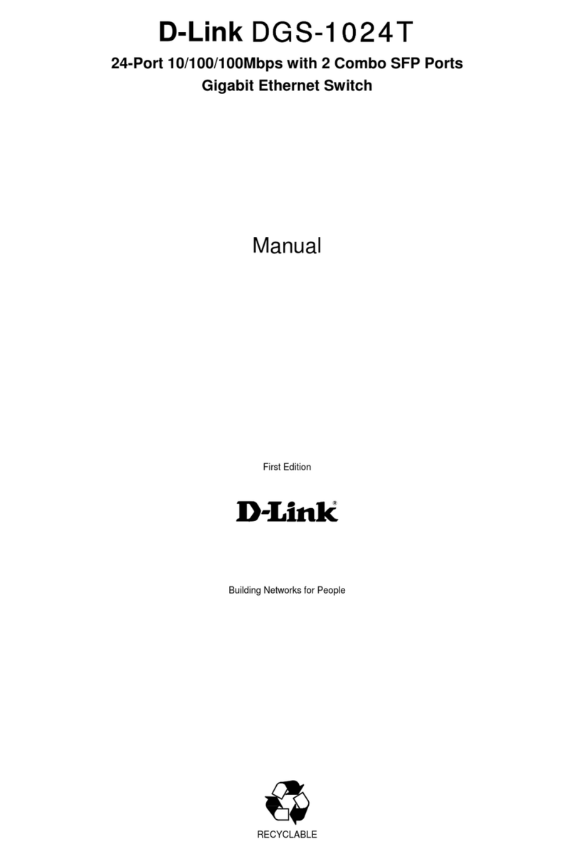 D-Link DGS-1024T - Switch User manual D-Link DGS-1024T - Switch User manual