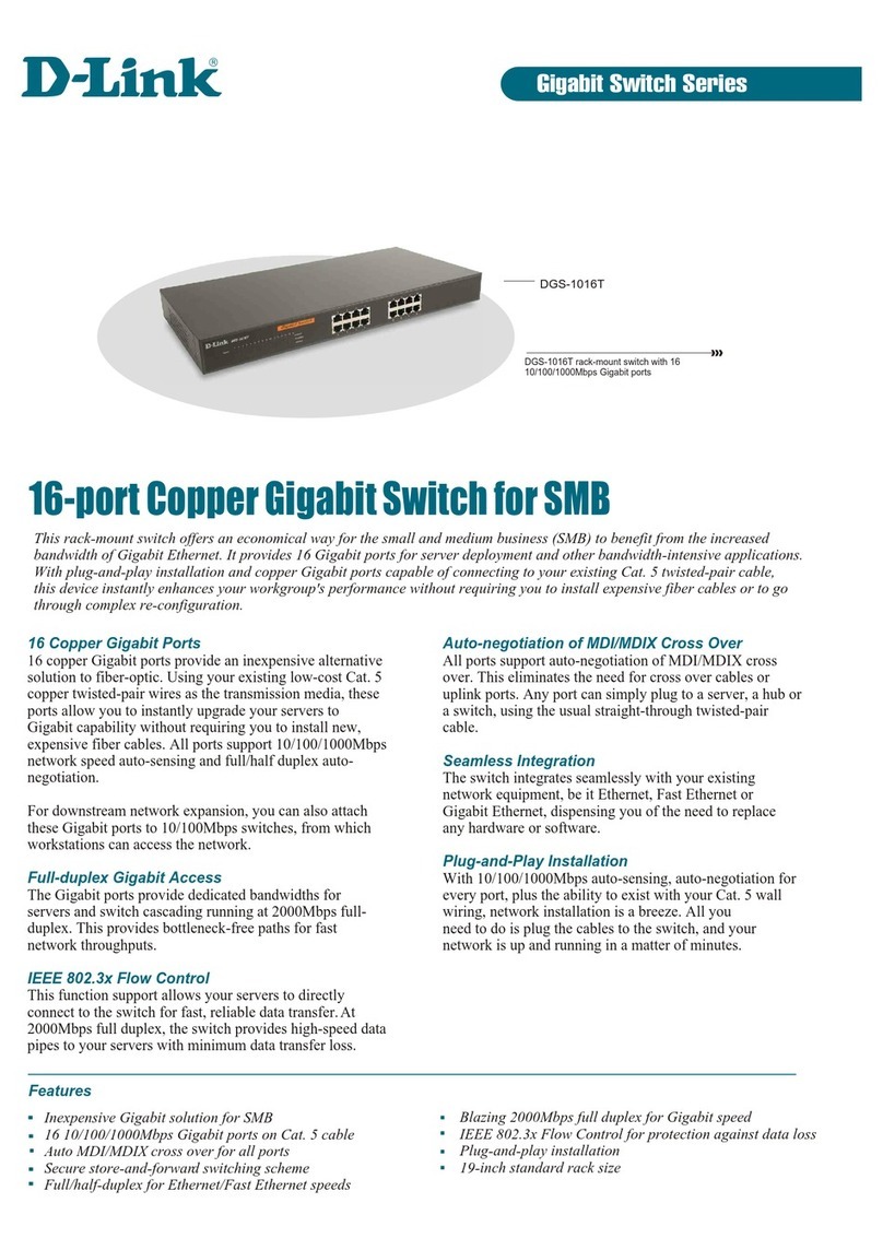 D-Link DGS-1016T User manual