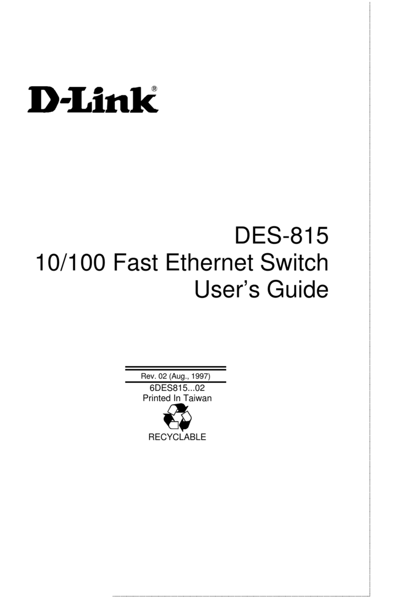 D-Link DES-815 User manual D-Link DES-815 User manual