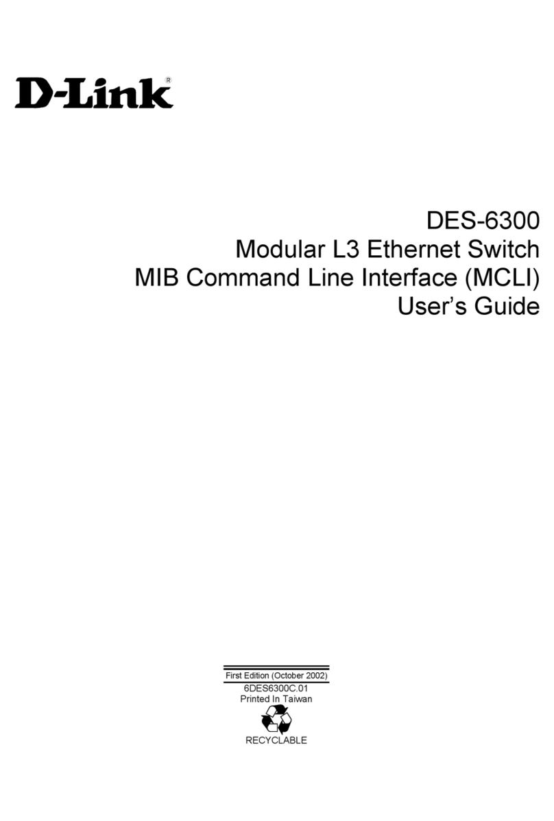 D-Link DES-6300 User manual