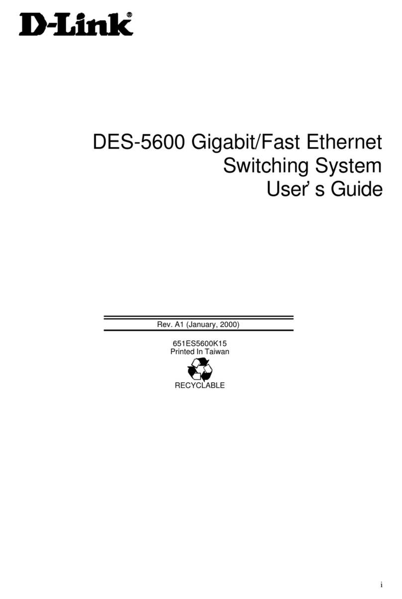 D-Link DES-5600 User manual