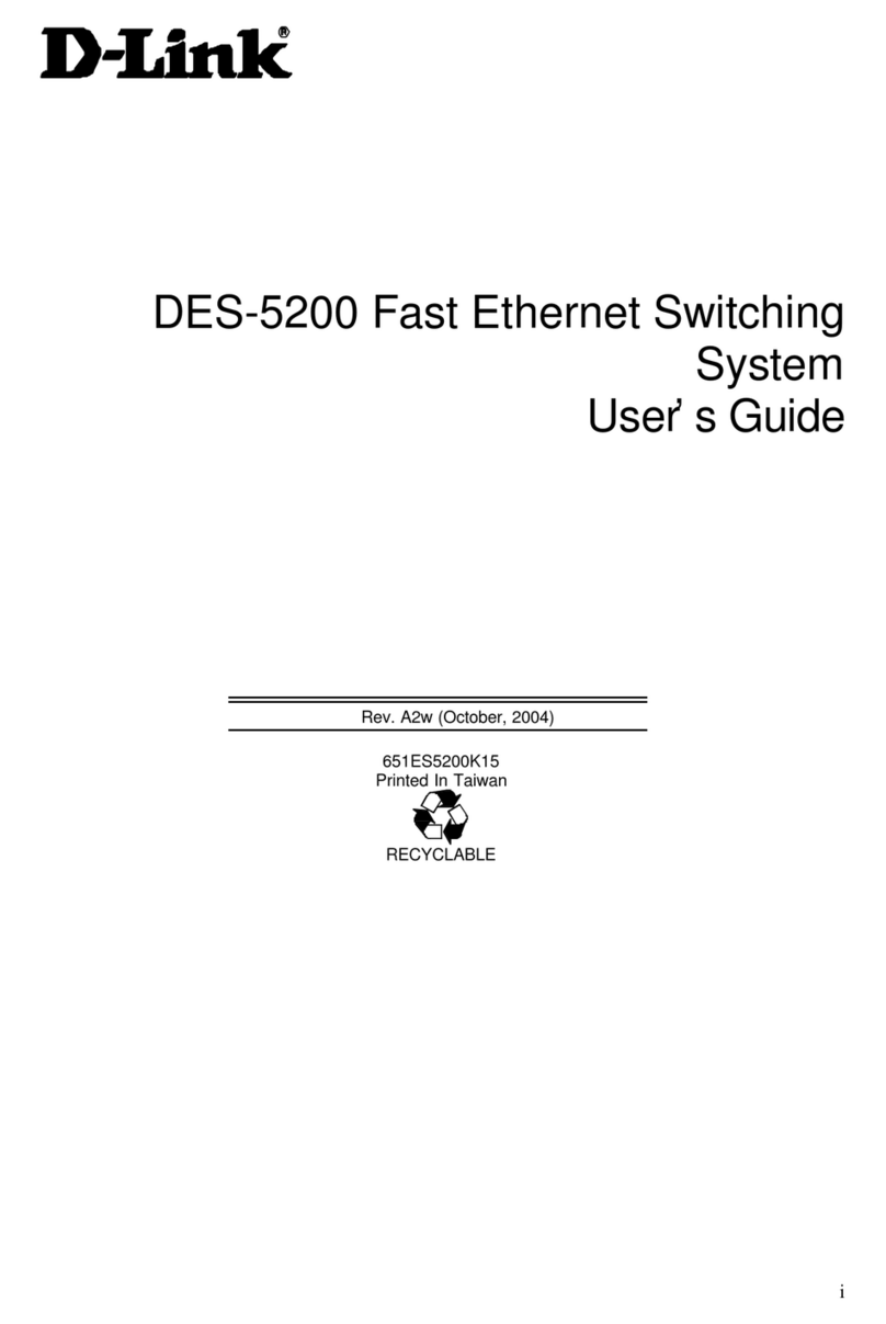 D-Link DES-5200 User manual D-Link DES-5200 User manual
