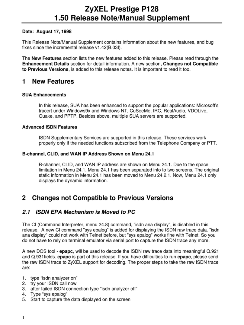 ZyXEL Communications DES-5004 Instruction Manual