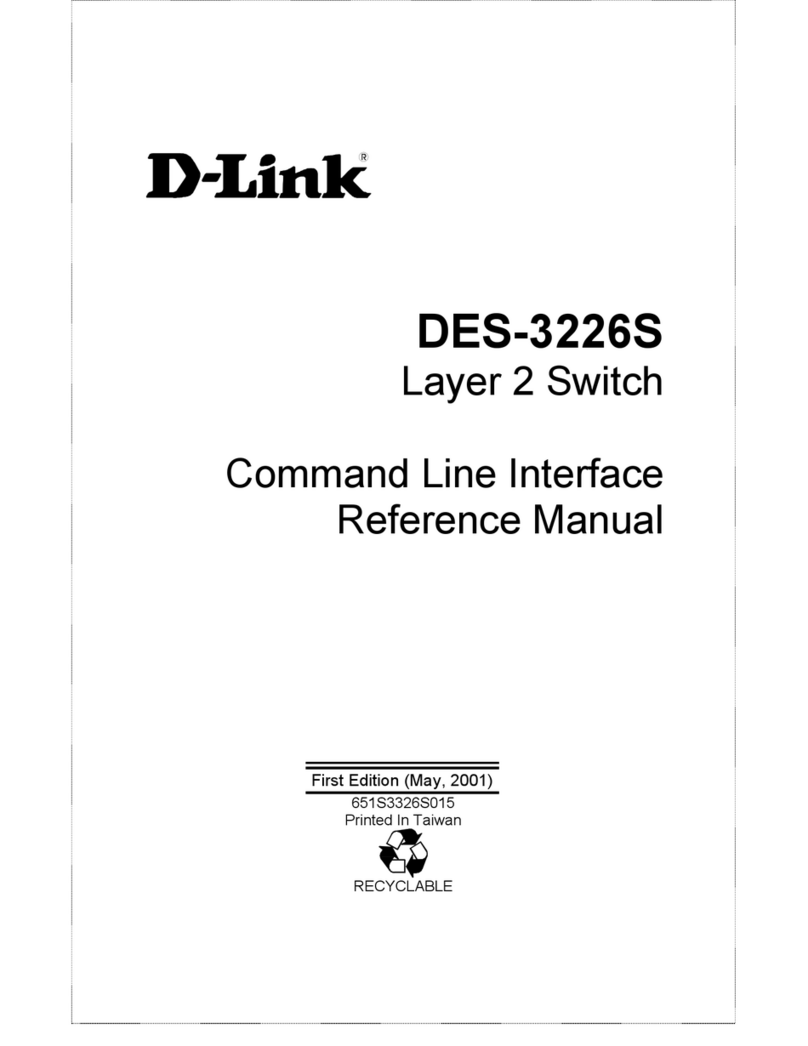 D-Link DES-3226SM - 1000Mbps Ethernet Switch User manual