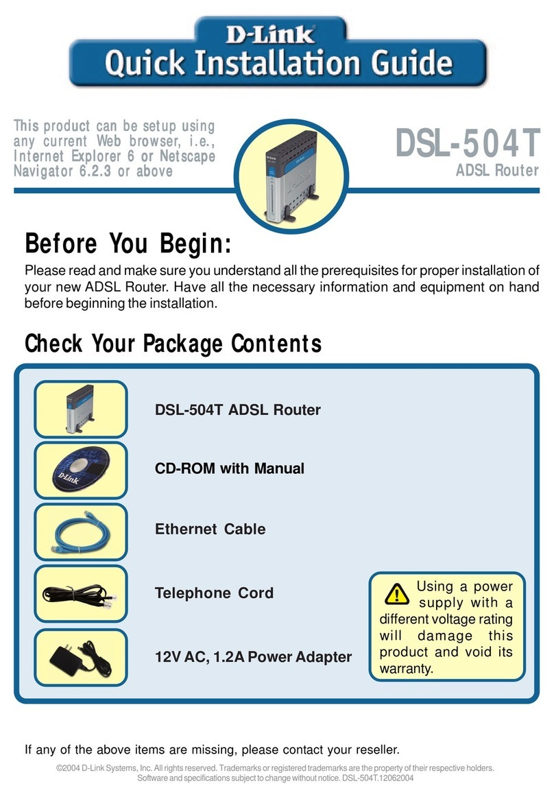 D-Link DSL-504T User manual
