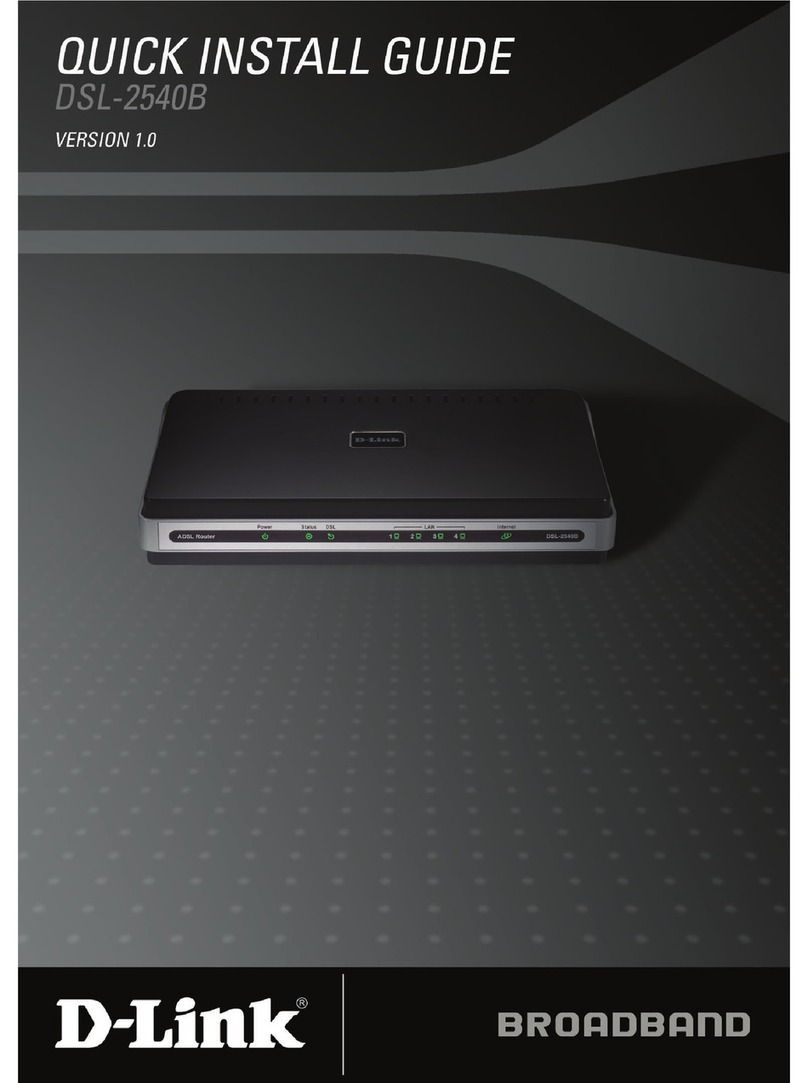 D-Link DSL-2540B - ADSL2/2+ Modem With EN Router User manual