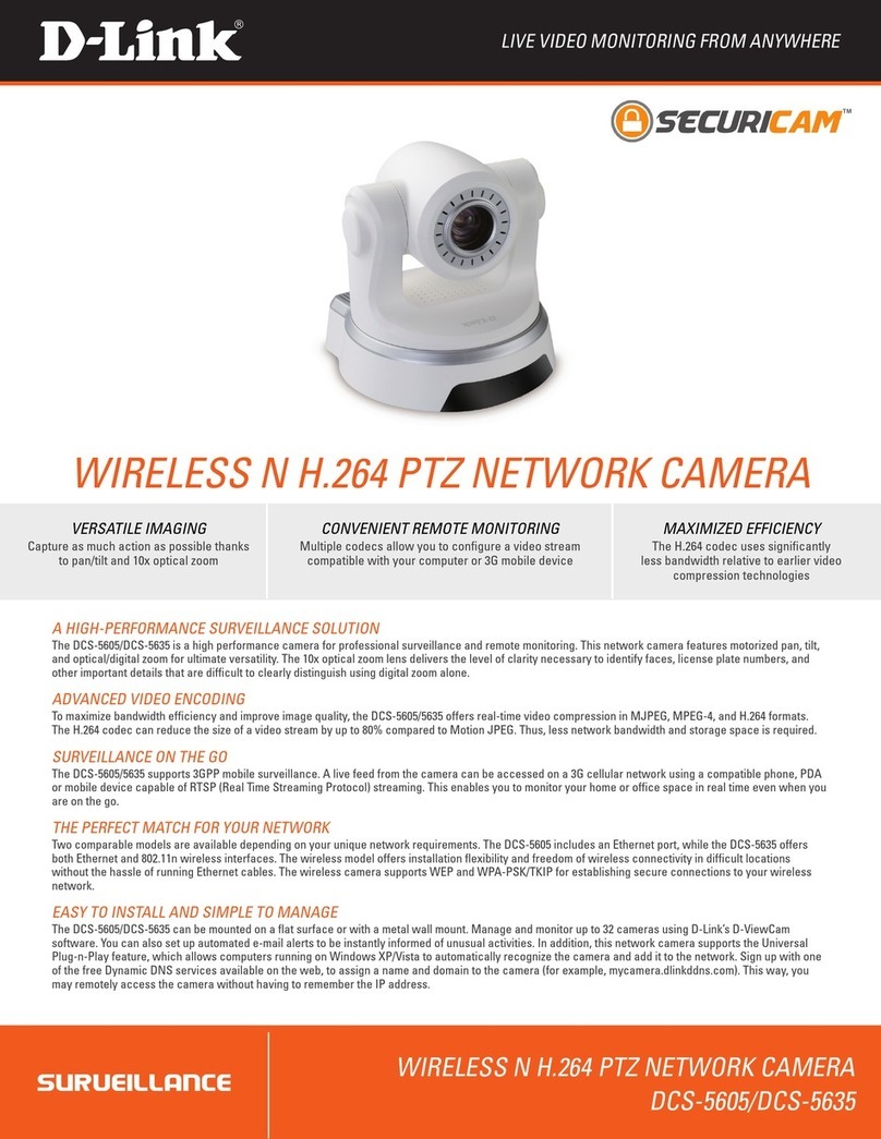 D-Link SECURICAM DCS-5605 User manual