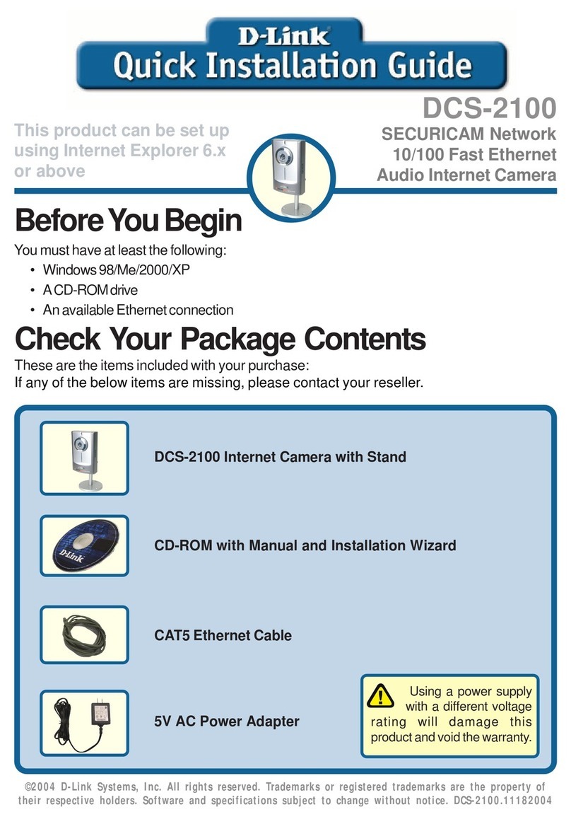 D-Link SECURICAM Network DCS-2100 User manual