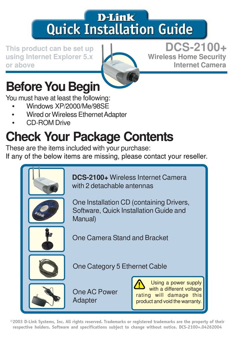 D-Link SECURICAM Network DCS-2100+ User manual
