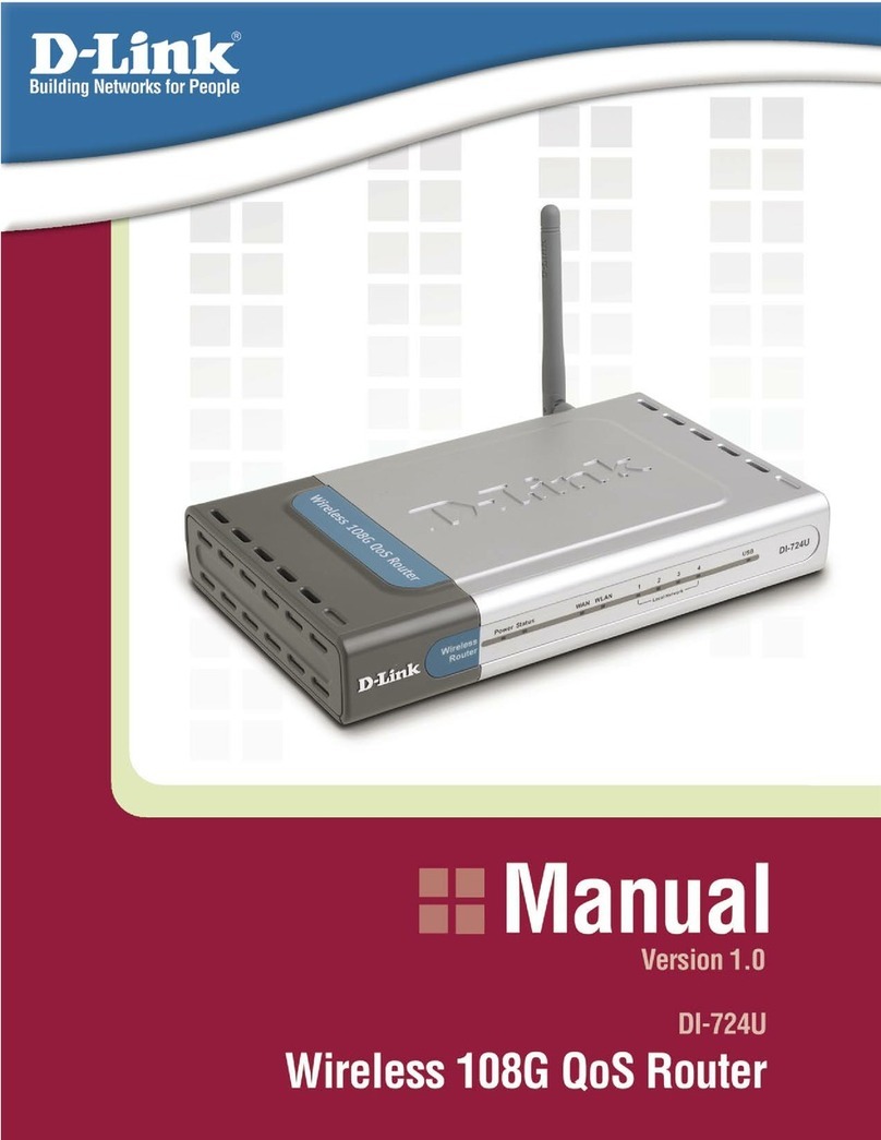 D-Link DI-724U - Wireless 108G QoS Office Router User manual