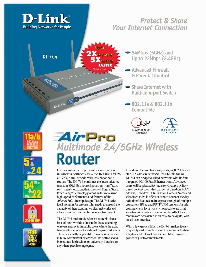 D-Link AirPro DI-764 Specifications