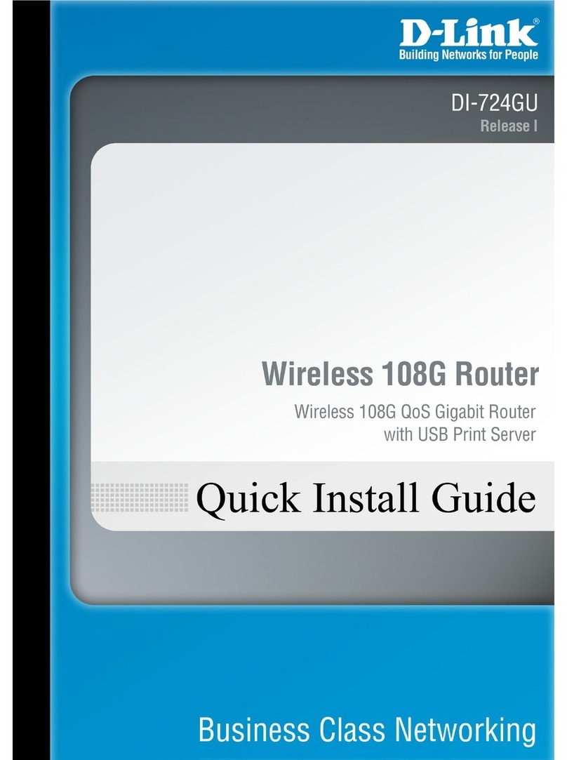 D-Link DI-724GU - Wireless 108G QoS Gigabit Office... User manual