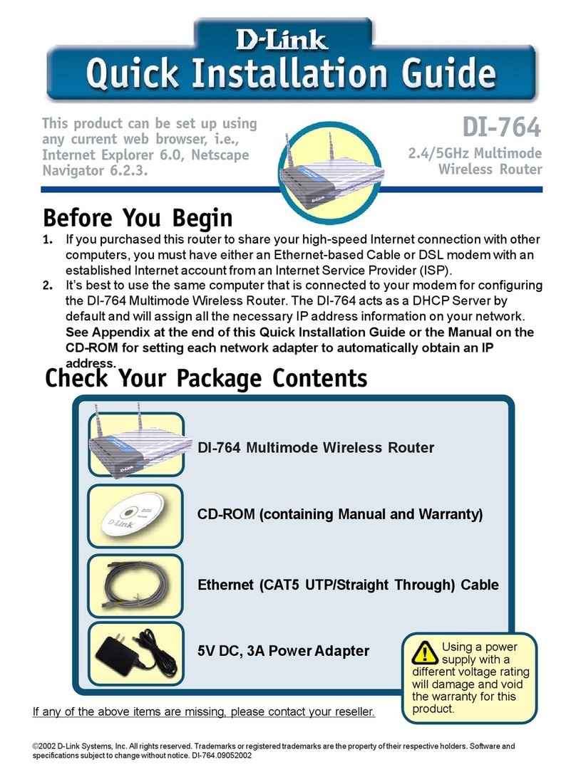 D-Link AirPro DI-764 User manual