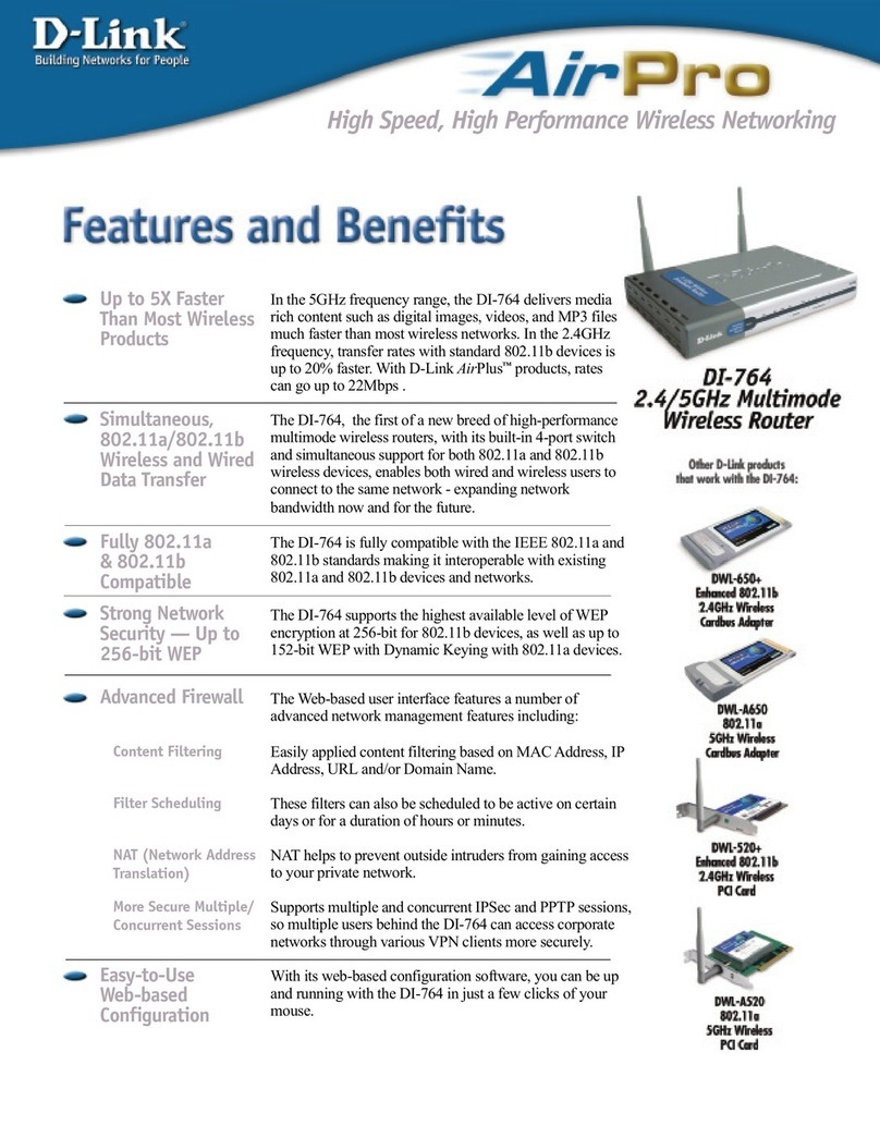 D-Link AirPro DI-764 User manual D-Link AirPro DI-764 User manual