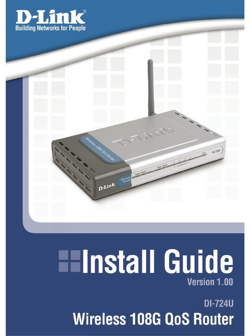 D-Link DI-724U - Wireless 108G QoS Office Router User manual D-Link DI-724U - Wireless 108G QoS Office Router User manual