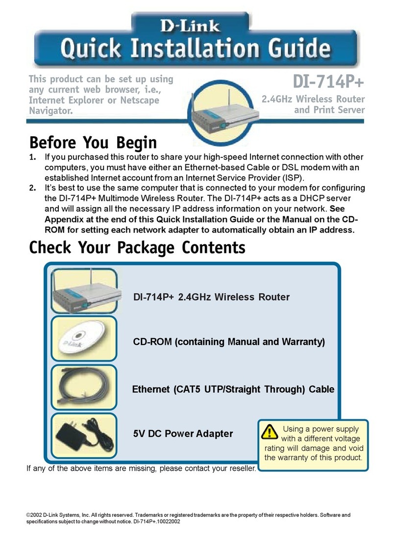D-Link AirPlus DI-714P+ User manual
