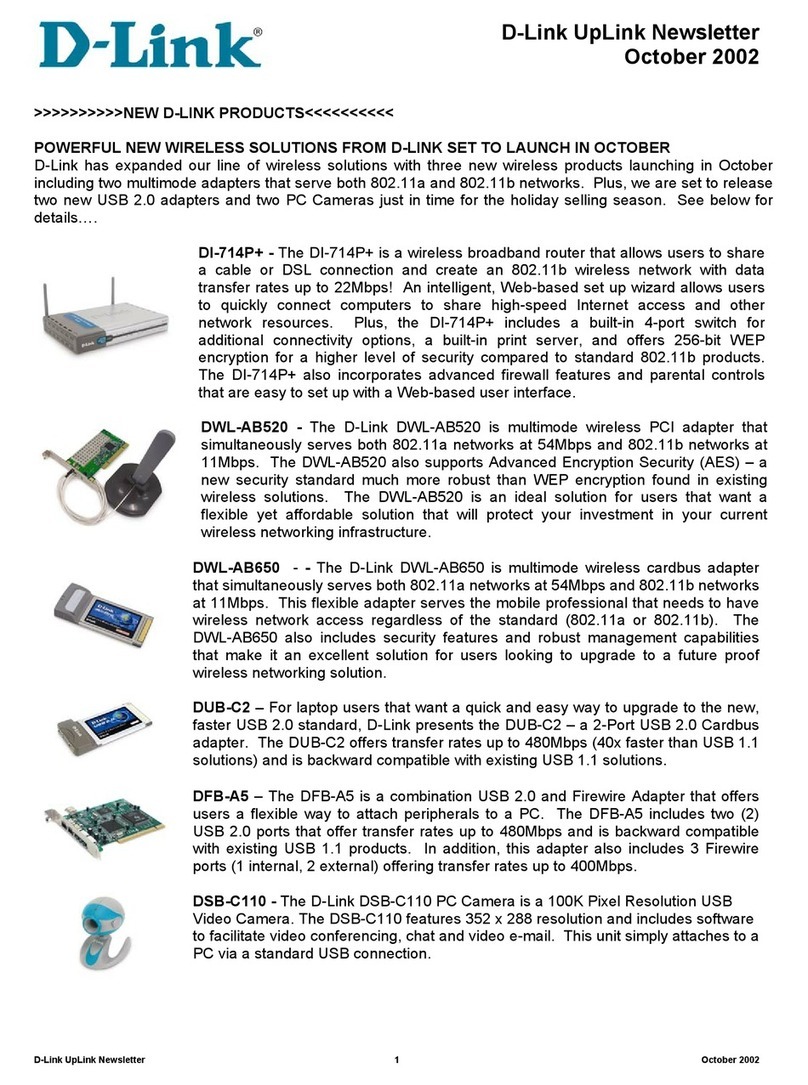 D-Link AirPlus DI-714P+ User manual