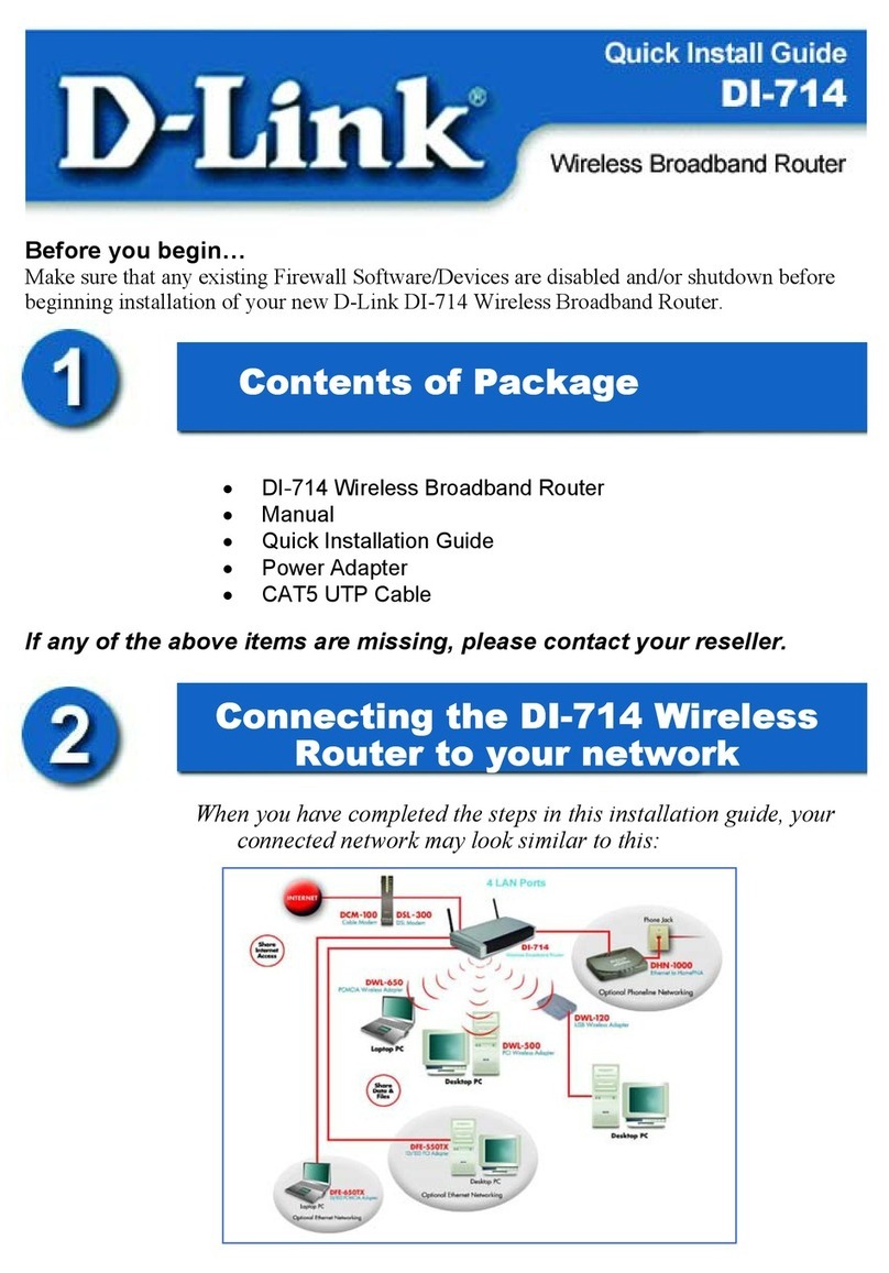 D-Link DI-714 User manual