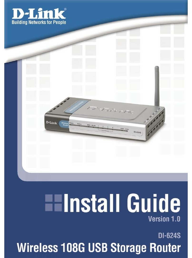 D-Link DI-624S - AirPlus Xtreme G Wireless 108G USB Storage... User manual D-Link DI-624S - AirPlus Xtreme G Wireless 108G USB Storage... User manual
