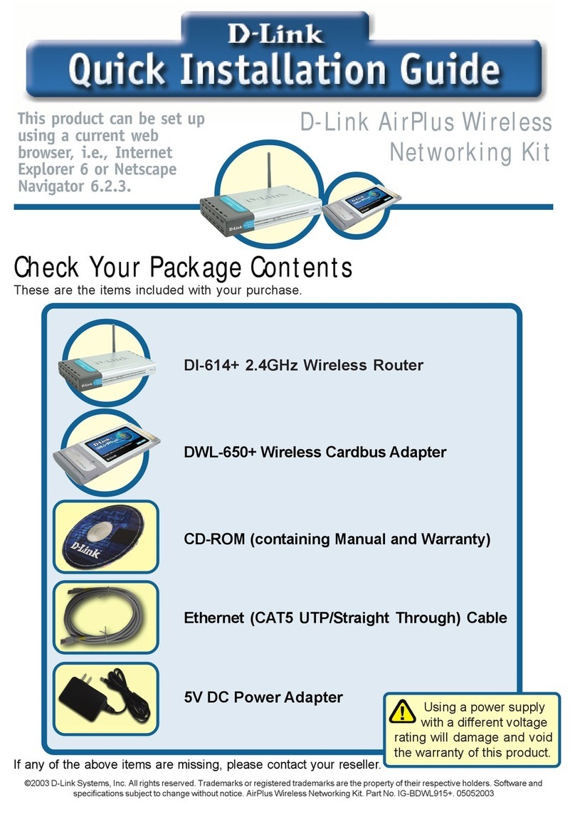 D-Link AirPlus DI-614+ User manual