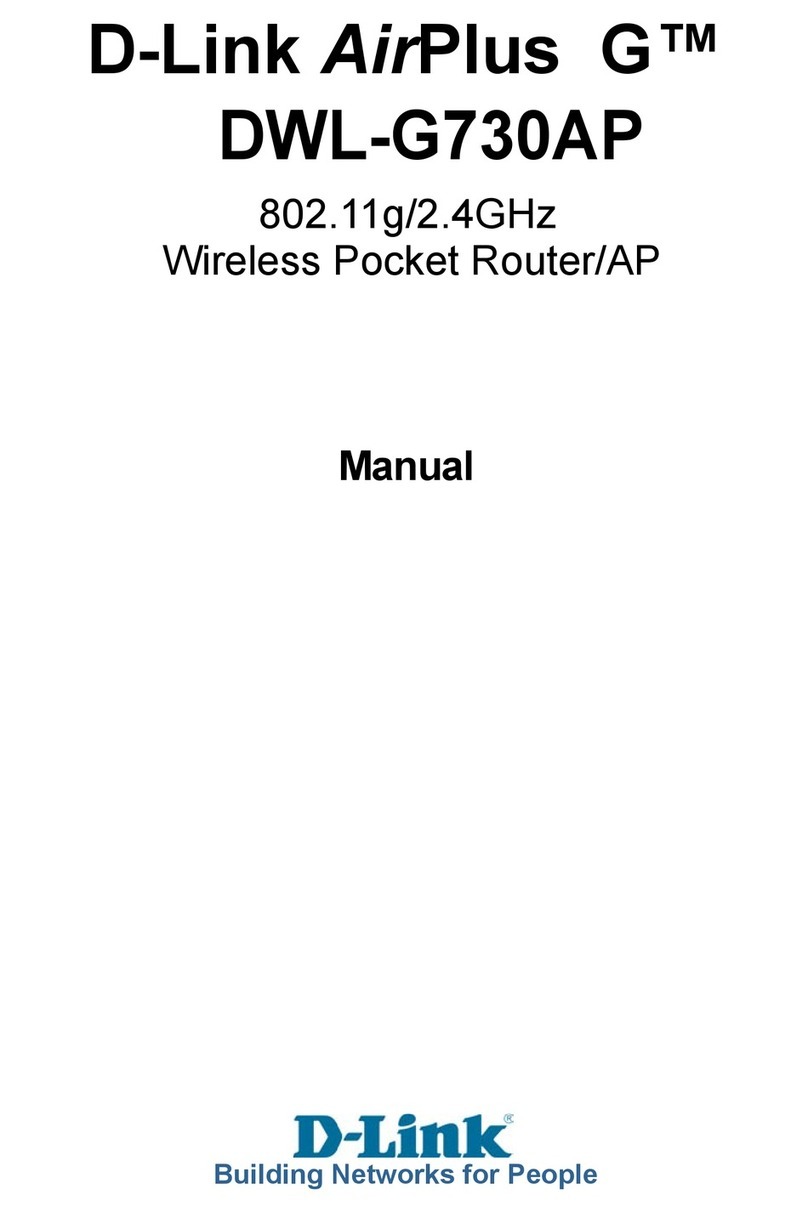 D-Link AirPlus DWL-G730AP User manual D-Link AirPlus DWL-G730AP User manual